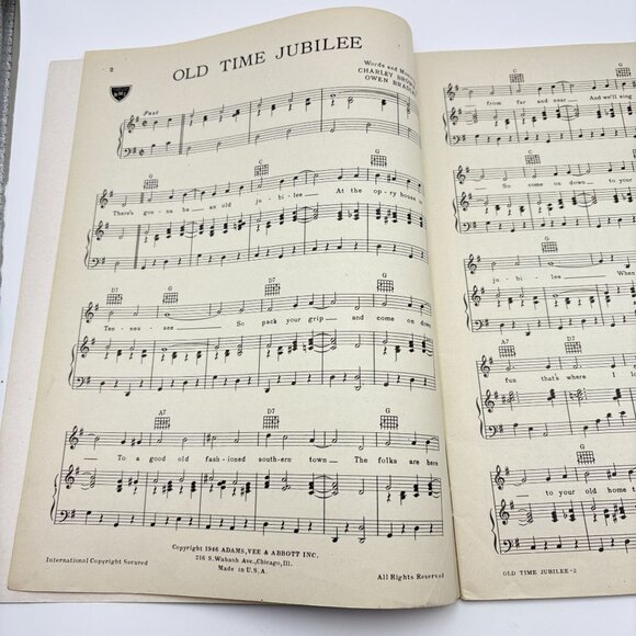 Eddy Arnolds Radio Favorites Piano Song Book Sheet Music Number A-1 Vtg Country - Picture 4 of 9